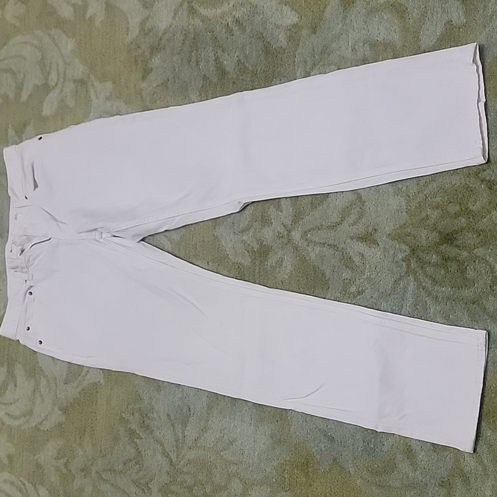 Old Navy White Slim-Fit Pants